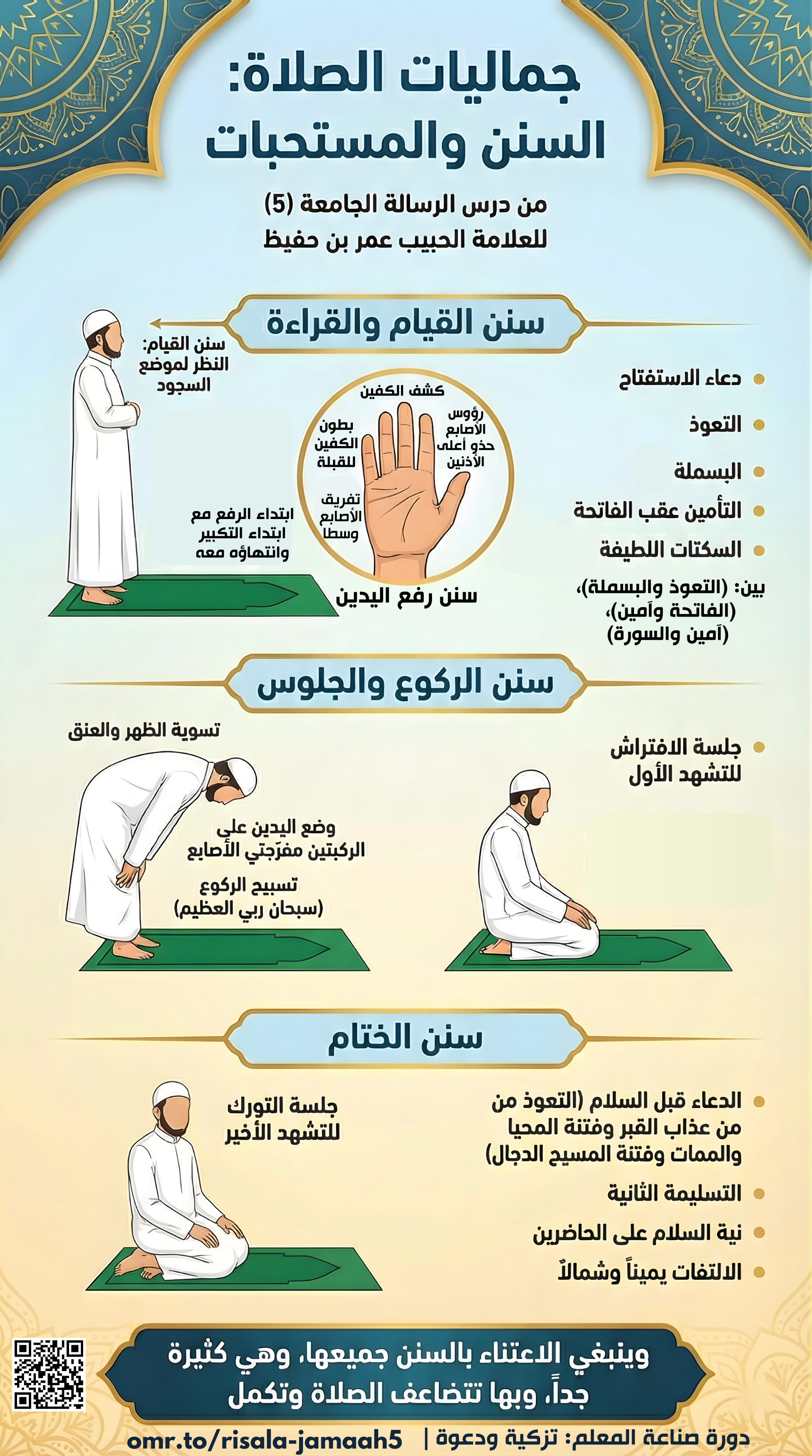 فوائد الرسالة الجامعة 5- سنن الصلاة